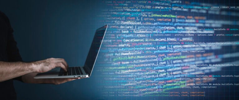 Coding background, Application development and code programming