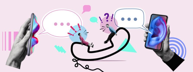 Modern ways of communication. Concept